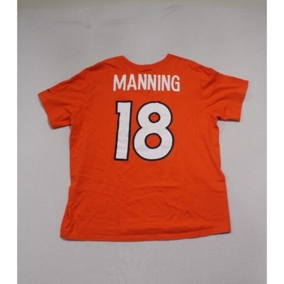 Nike Men Tee Shirt Denver Broncos Orange Peyton Manning Size XXL - Picture 8 of 10
